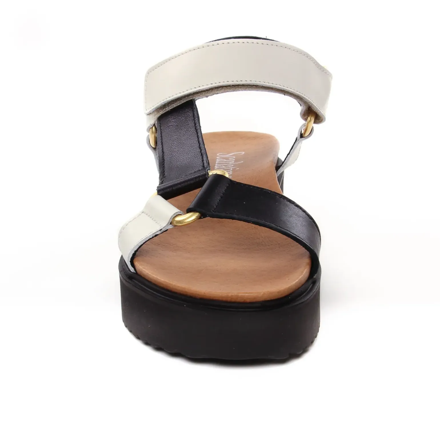 Sandales Compensées Scarlatine Co44948Ea Lat Noir Nut