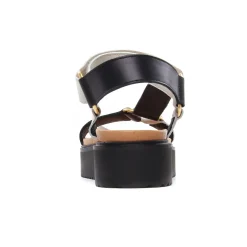 Sandales Compensées Scarlatine Co44948Ea Lat Noir Nut