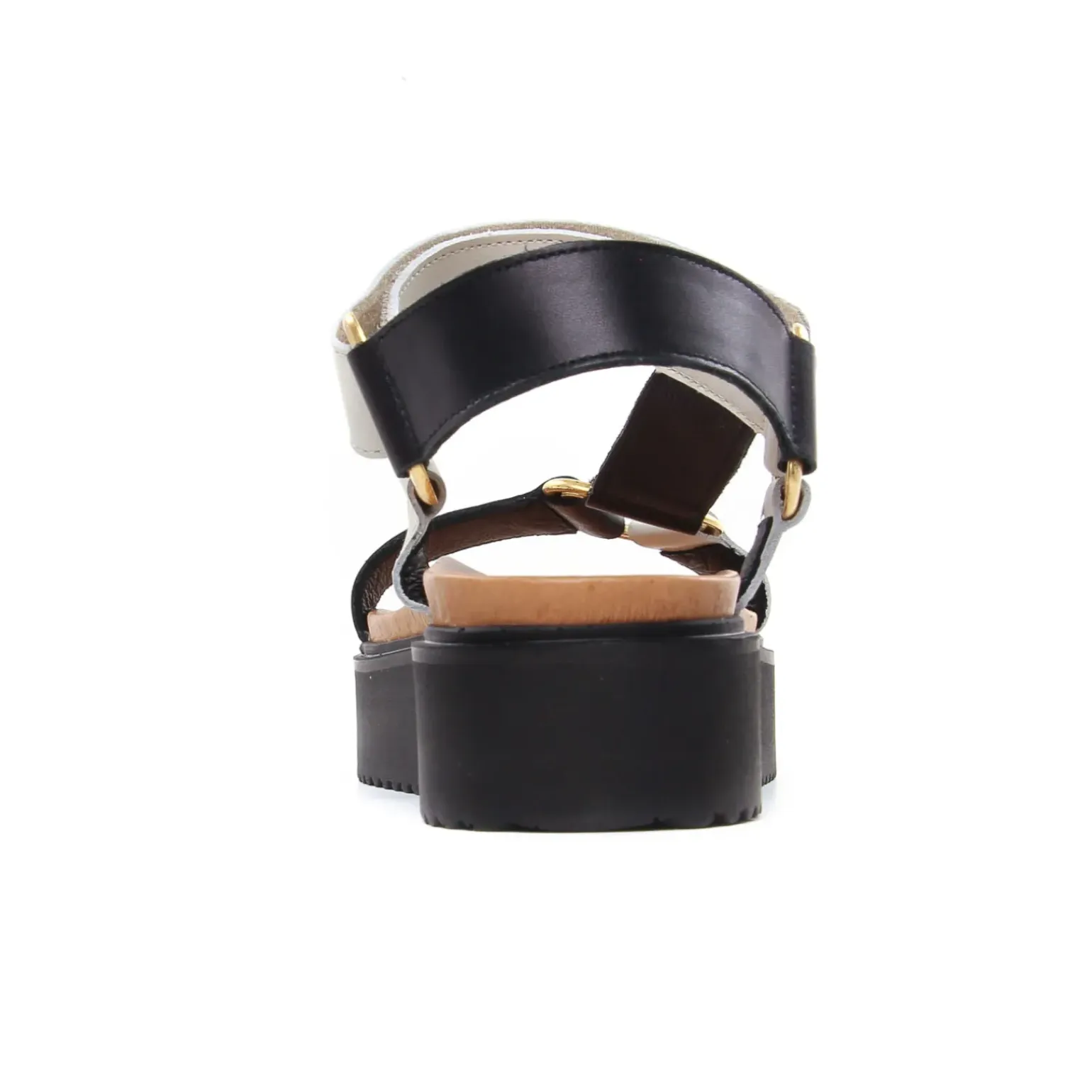 Sandales Compensées Scarlatine Co44948Ea Lat Noir Nut