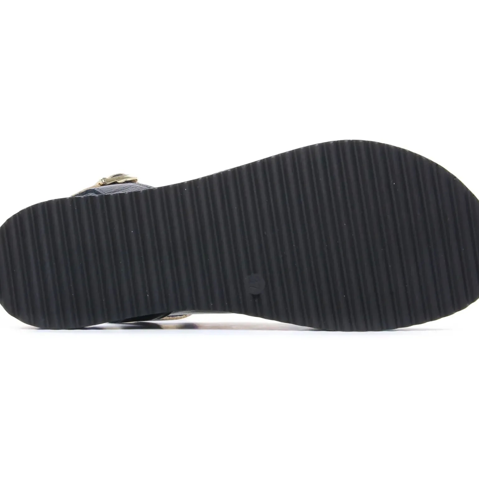 Sandales Compensées Scarlatine Co45090 Noir Fumo