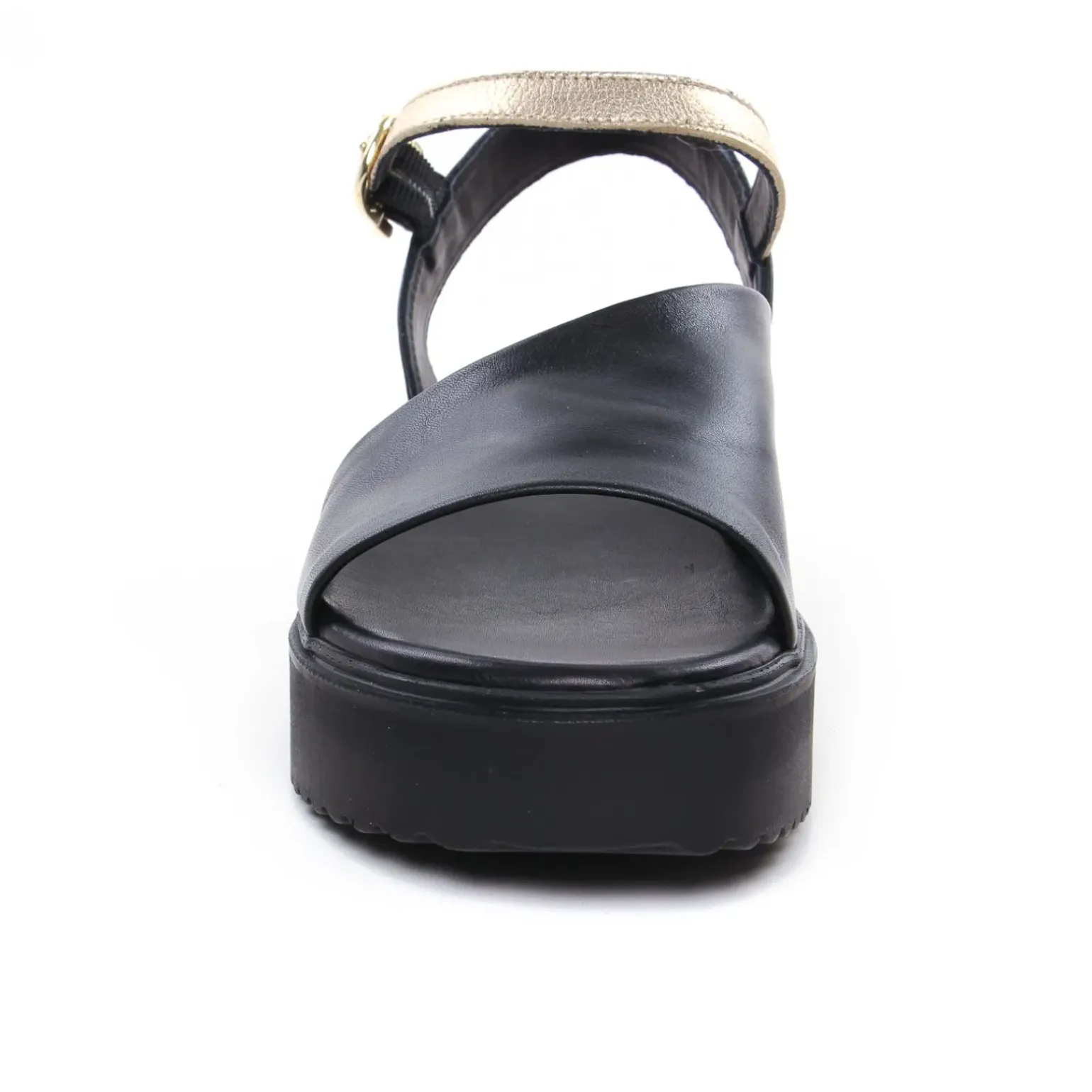 Sandales Compensées Scarlatine Co45090 Noir Fumo