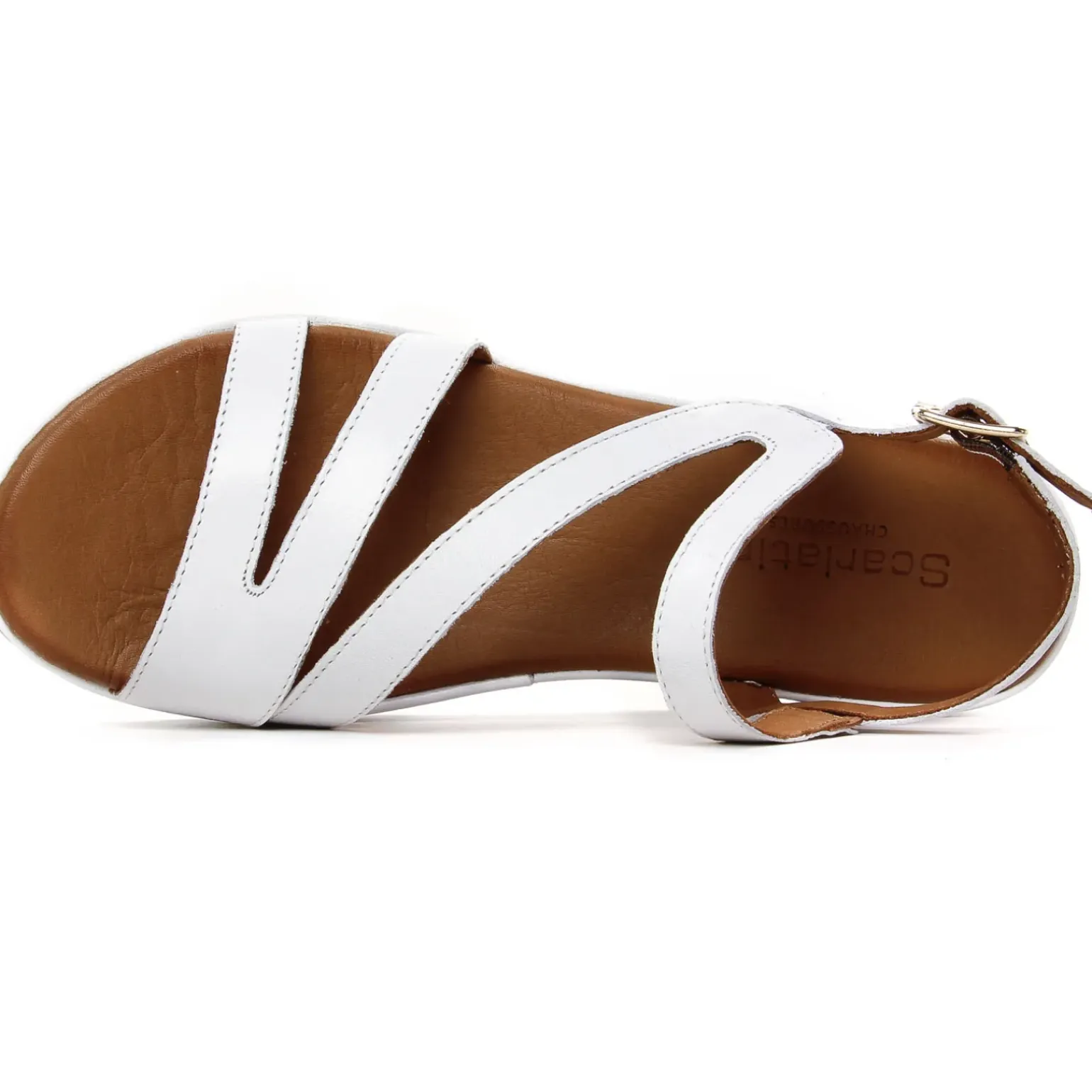 Sandales Compensées Scarlatine Galago 02 Blanc
