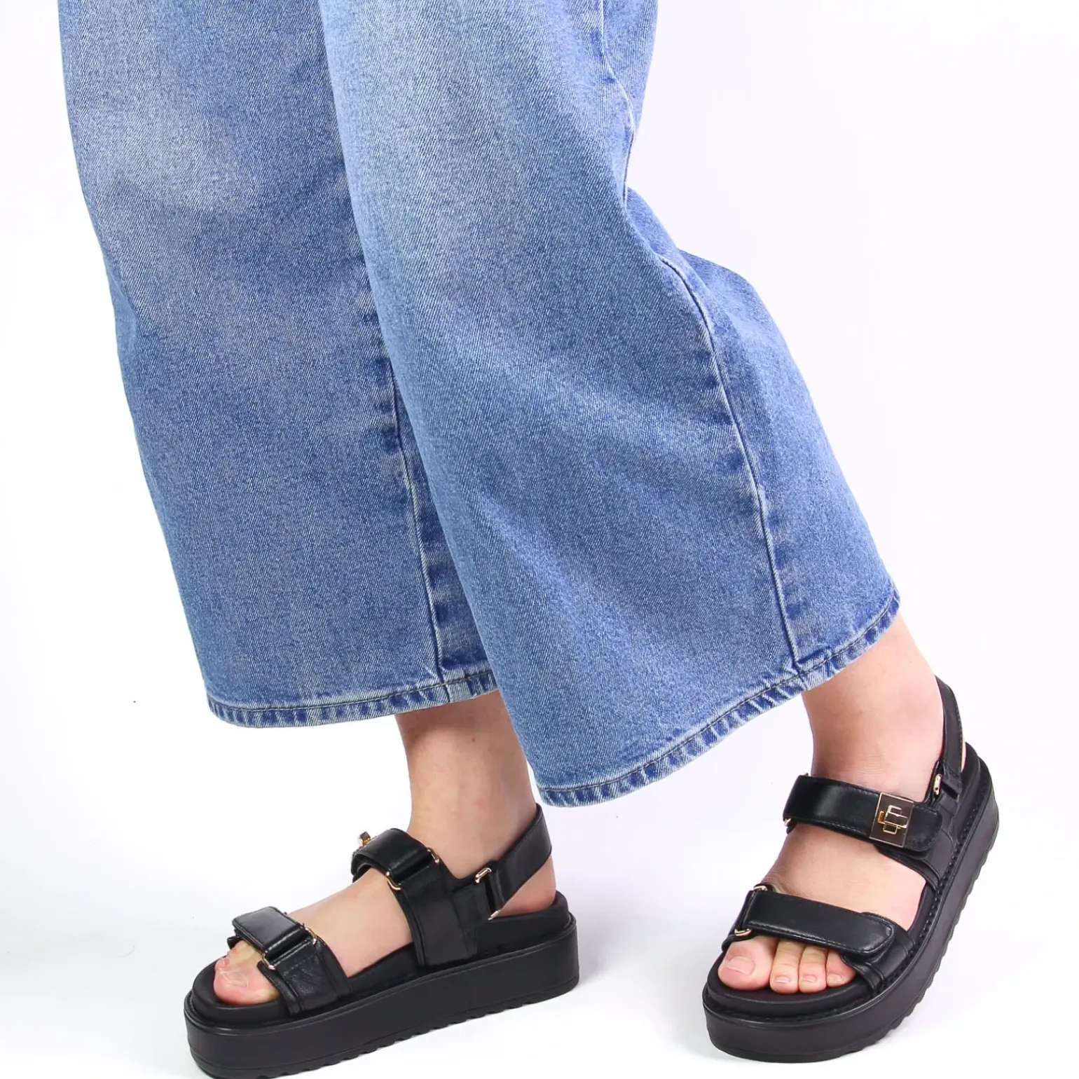 Sandales Compensées Steve Madden Bigmona Black
