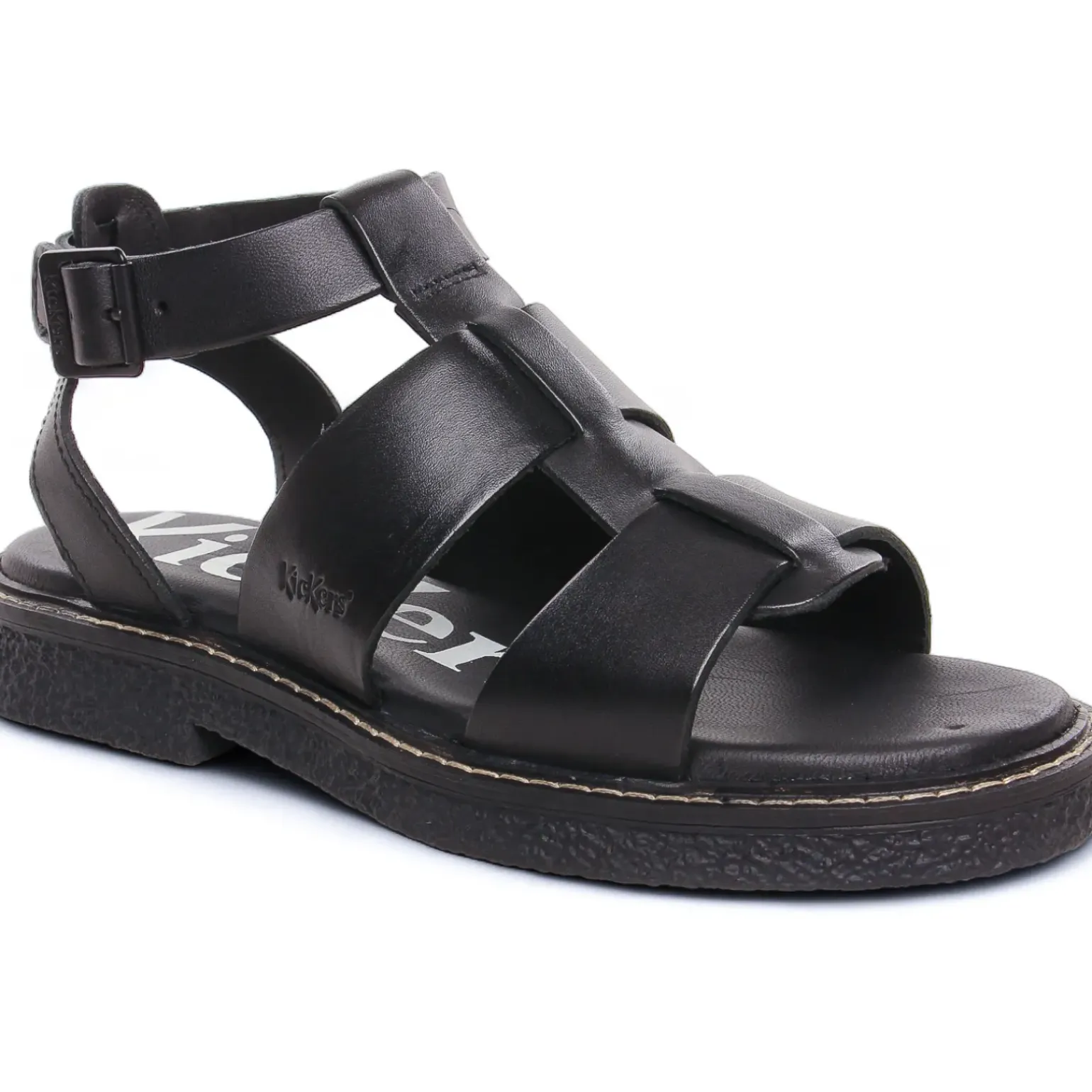 Sandales Kickers Lila Noir