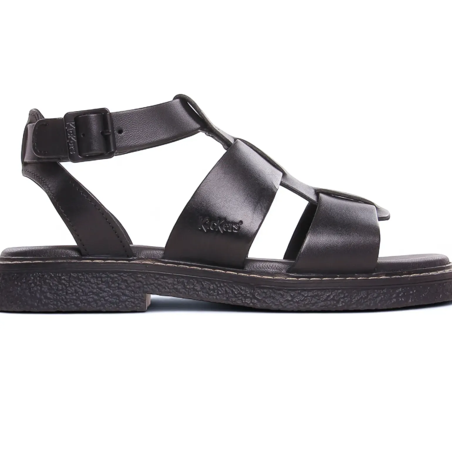 Sandales Kickers Lila Noir