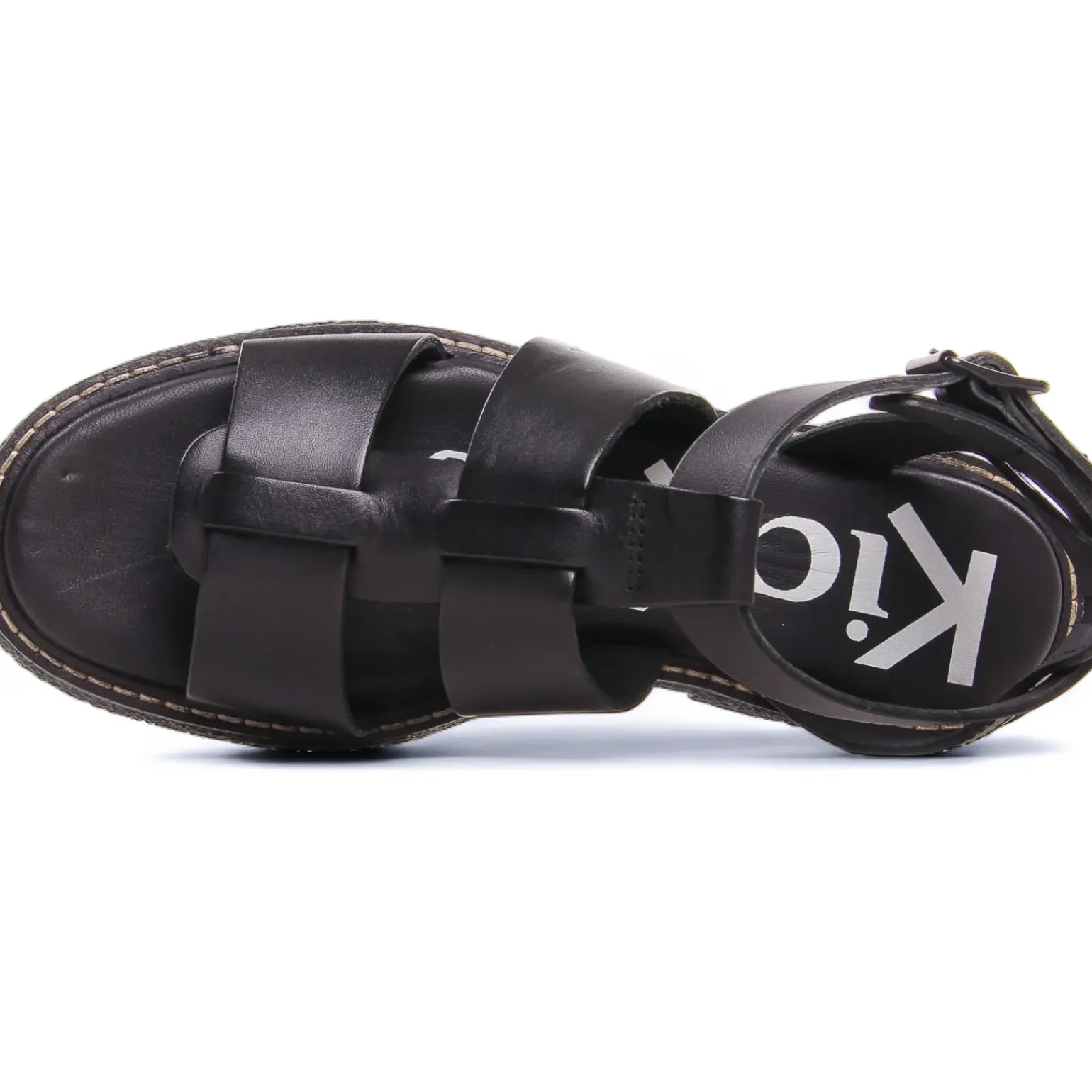 Sandales Kickers Lila Noir