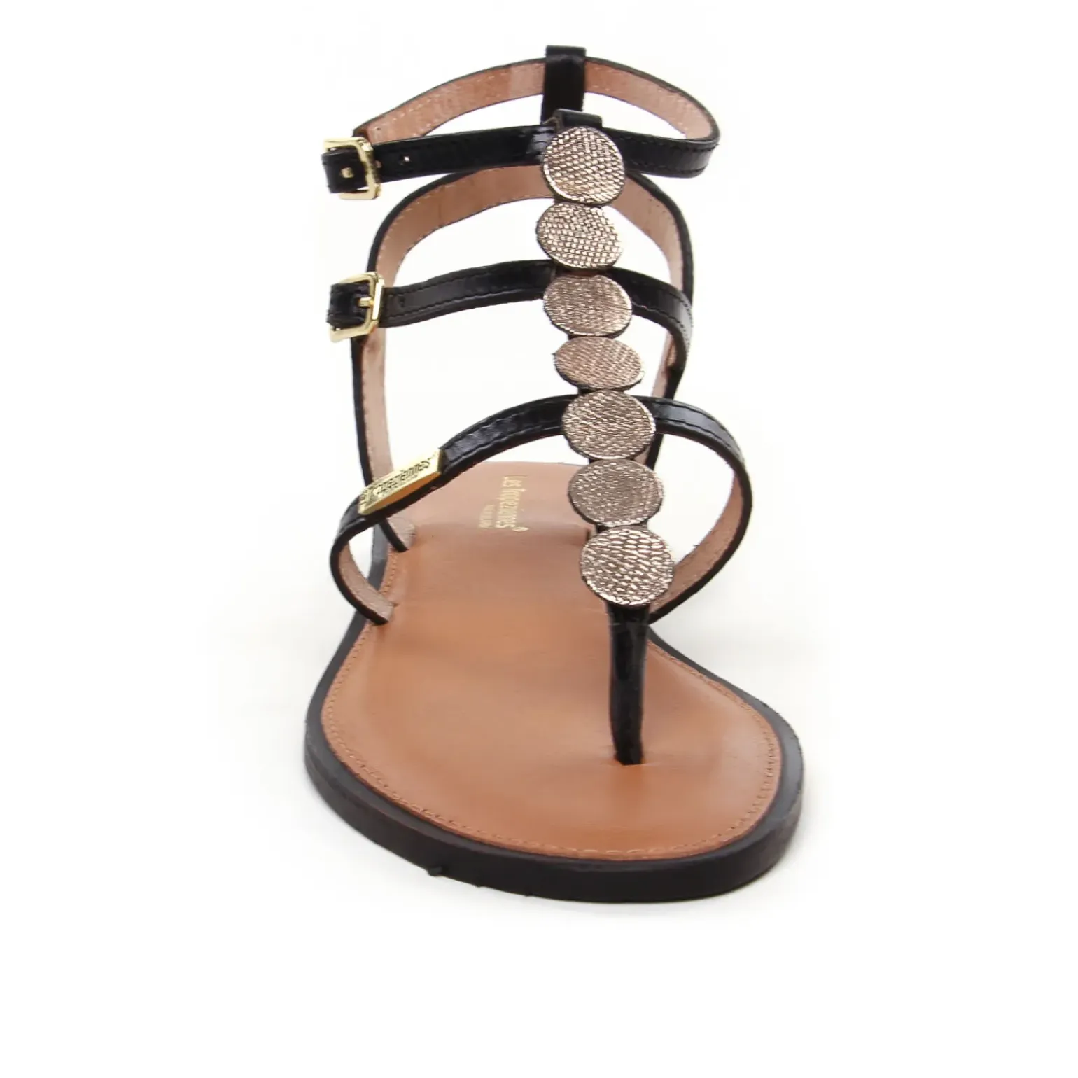 Sandales Les Tropeziennes Horelia Noir Or