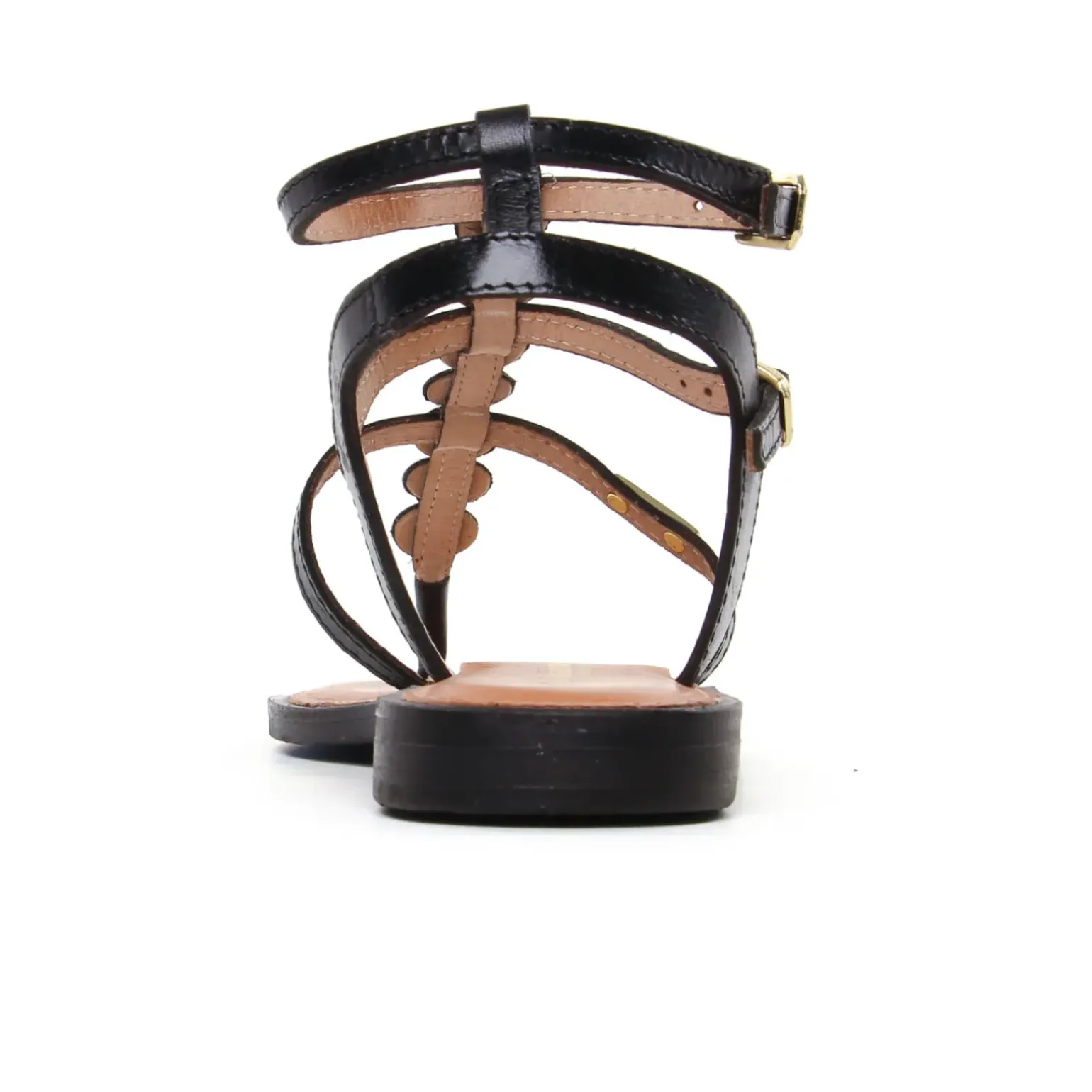 Sandales Les Tropeziennes Horelia Noir Or