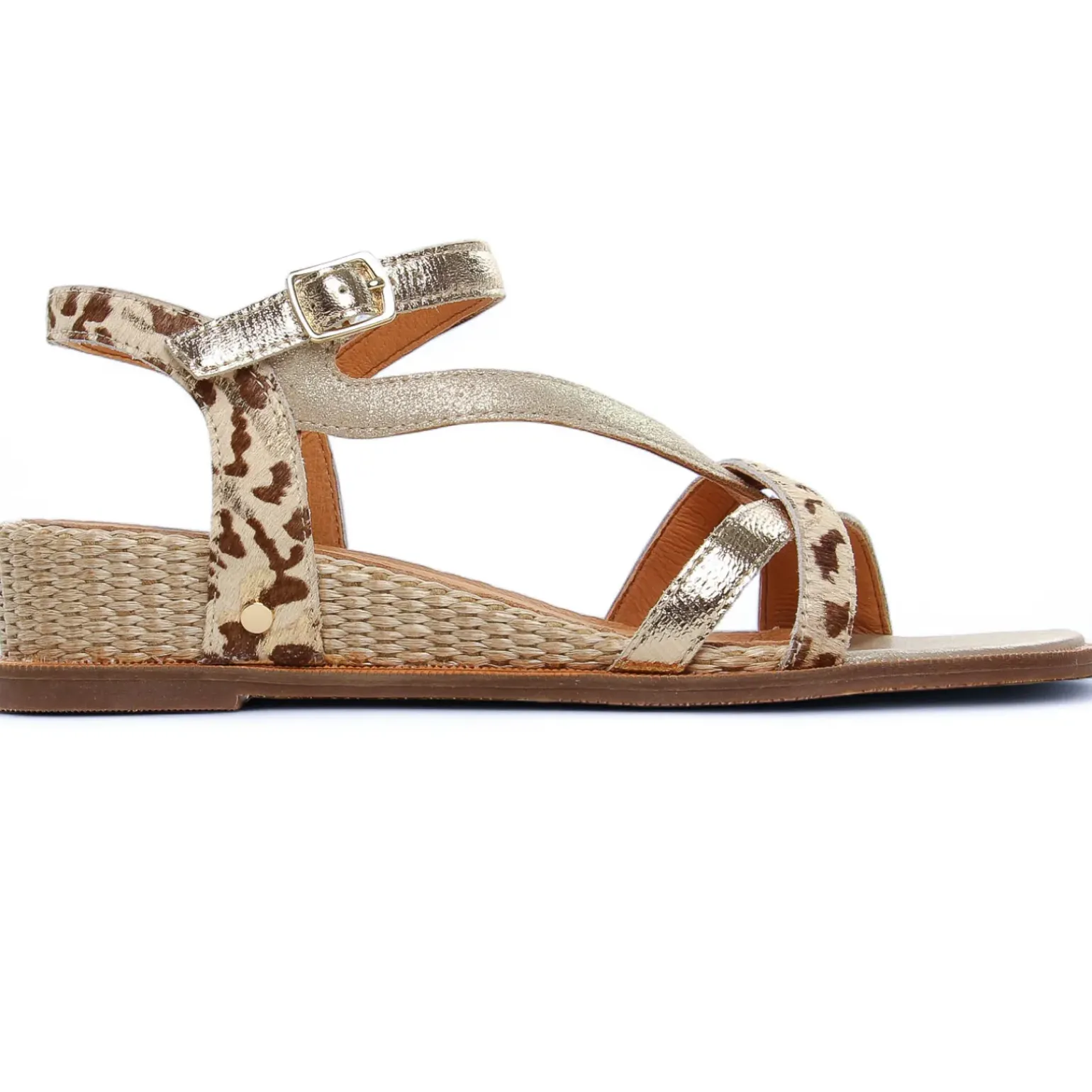 Sandales Mamzelle Olim Leo Beige Or