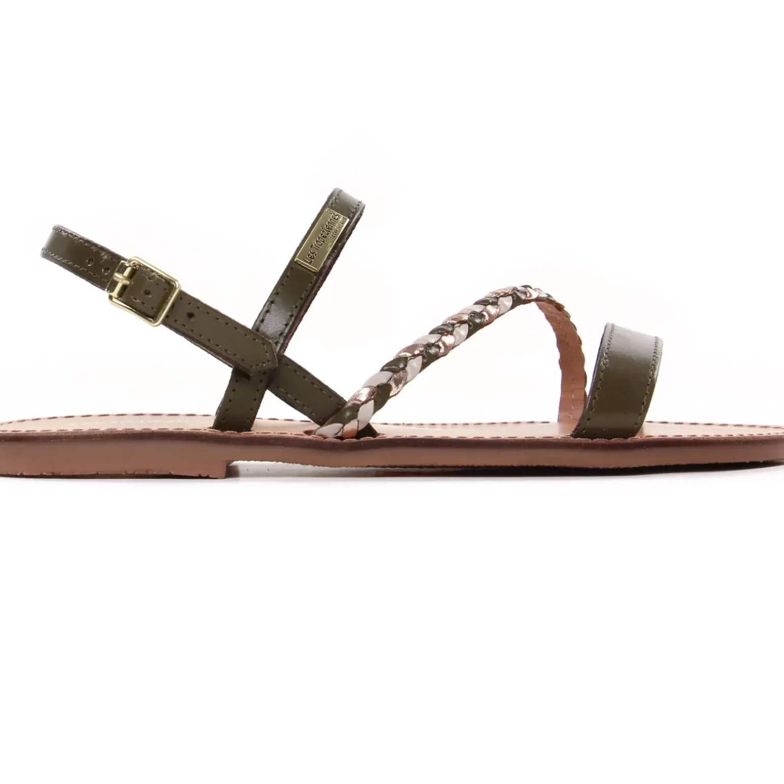 Sandales Plates Les Tropeziennes Batresse Kaki Multi