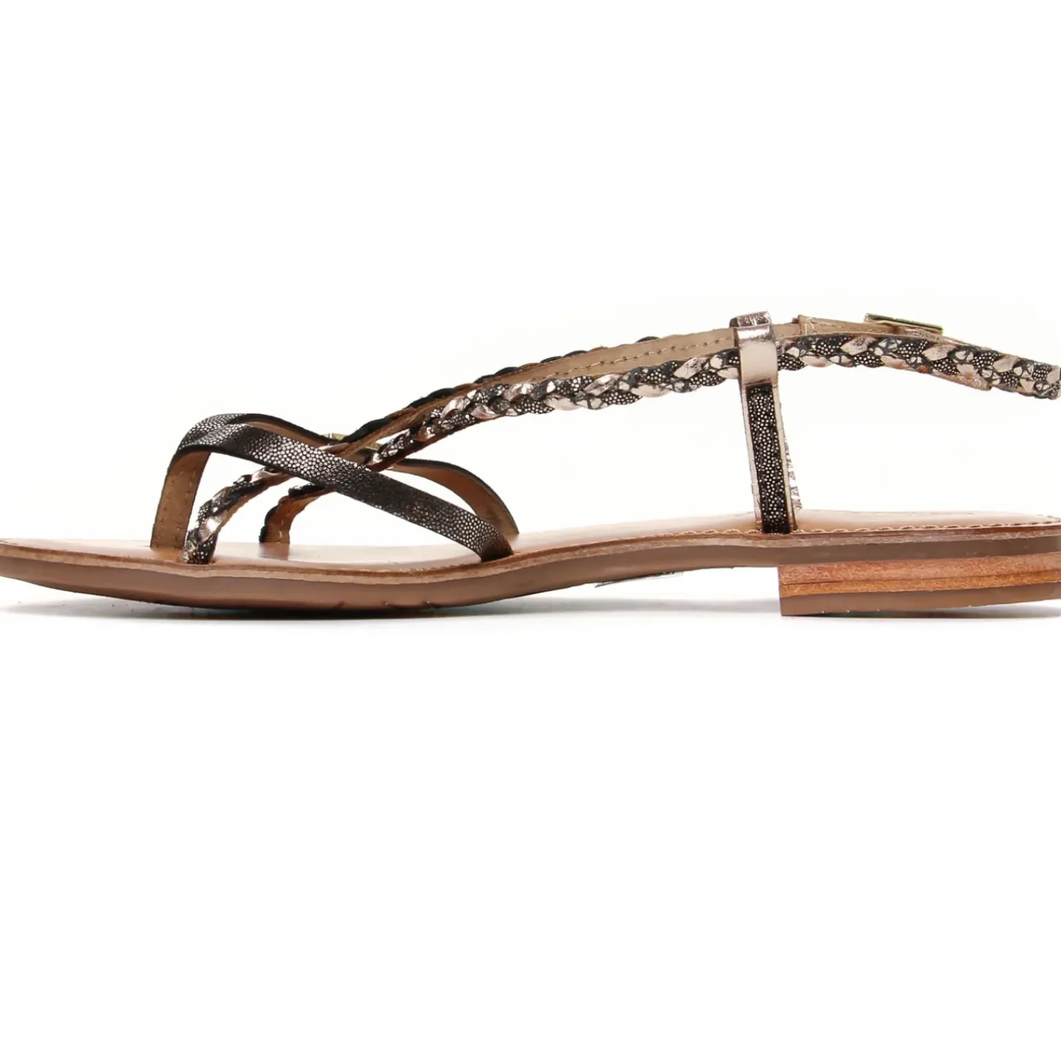 Sandales Plates Les Tropeziennes Monatres Noir Irise