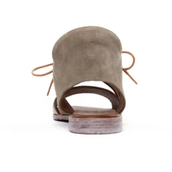Sandales Plates Lune Et L Autre Sidonie Bronze Daim