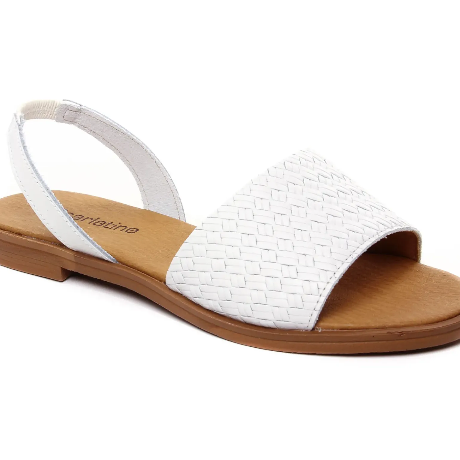 Sandales Plates Scarlatine 30635 Blanc