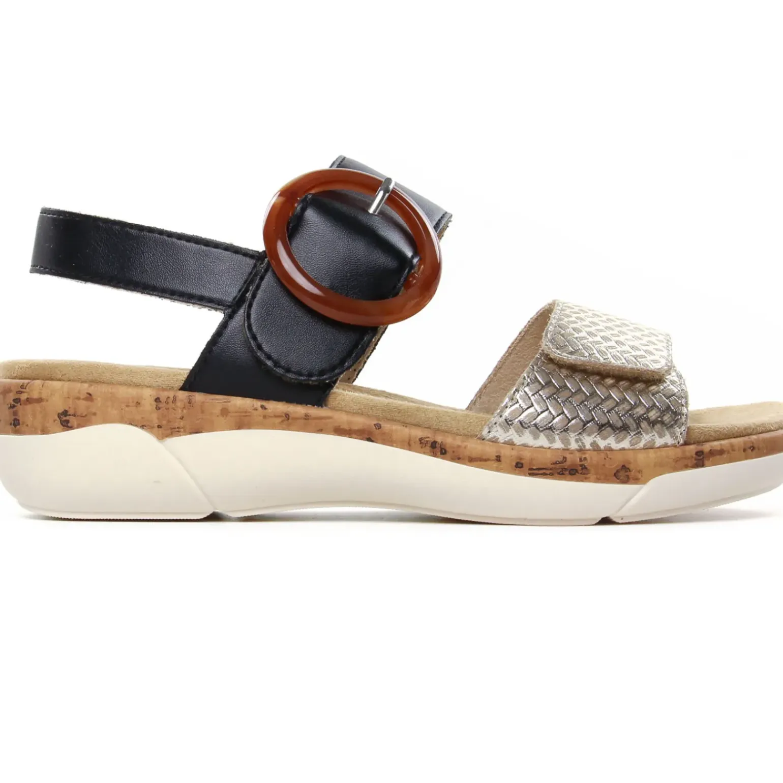 Sandales Remonte R6853-02 Beige Schwarz