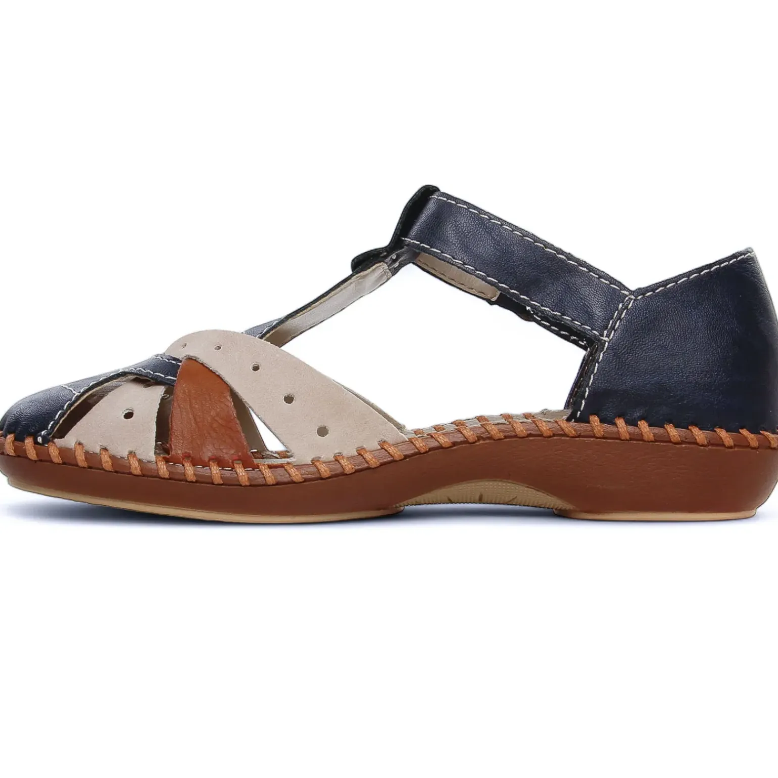 Sandales Rieker M1655-14 Navy Nude