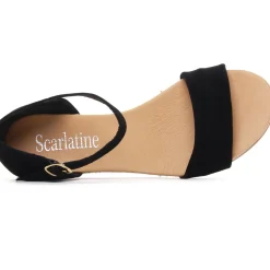Sandales Scarlatine Co44709 Velours Noir