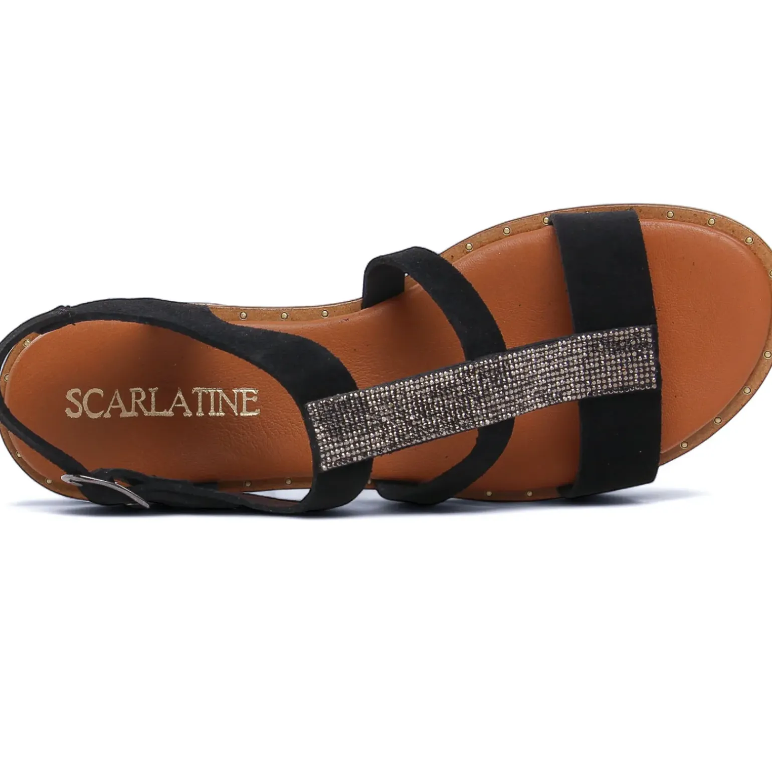 Sandales Scarlatine 11657 Cristal Noir