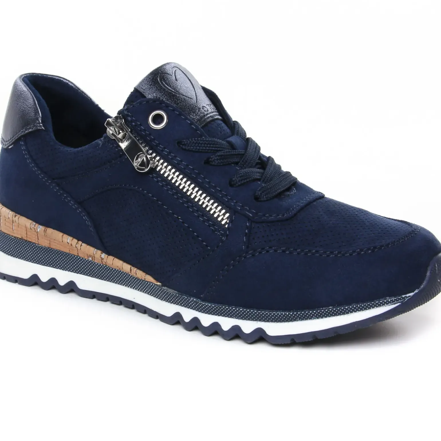 Tennis Et Baskets Mode Marco Tozzi 23781 Navy Comb