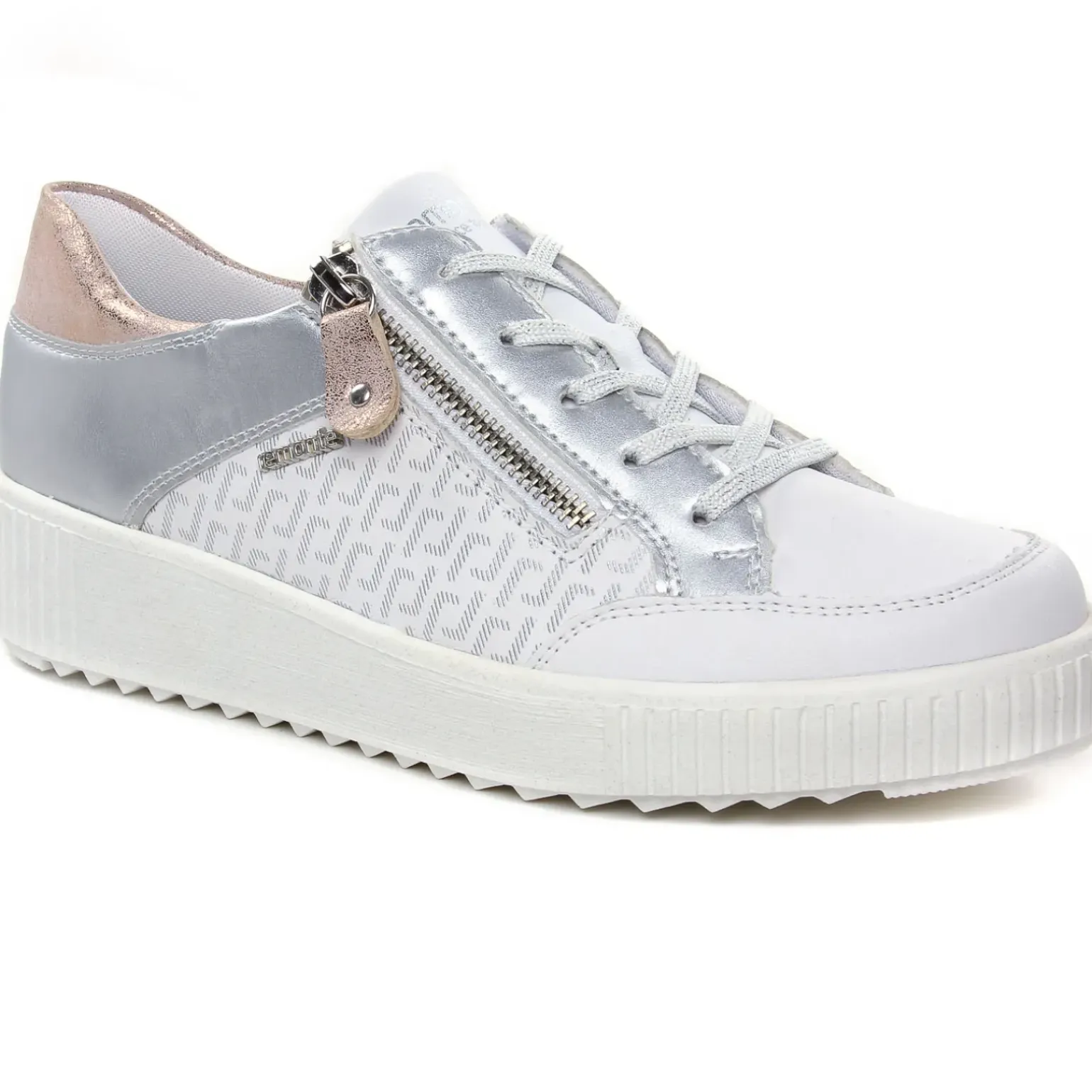 Tennis Plateforme Remonte R7901-81 Weiss Silver