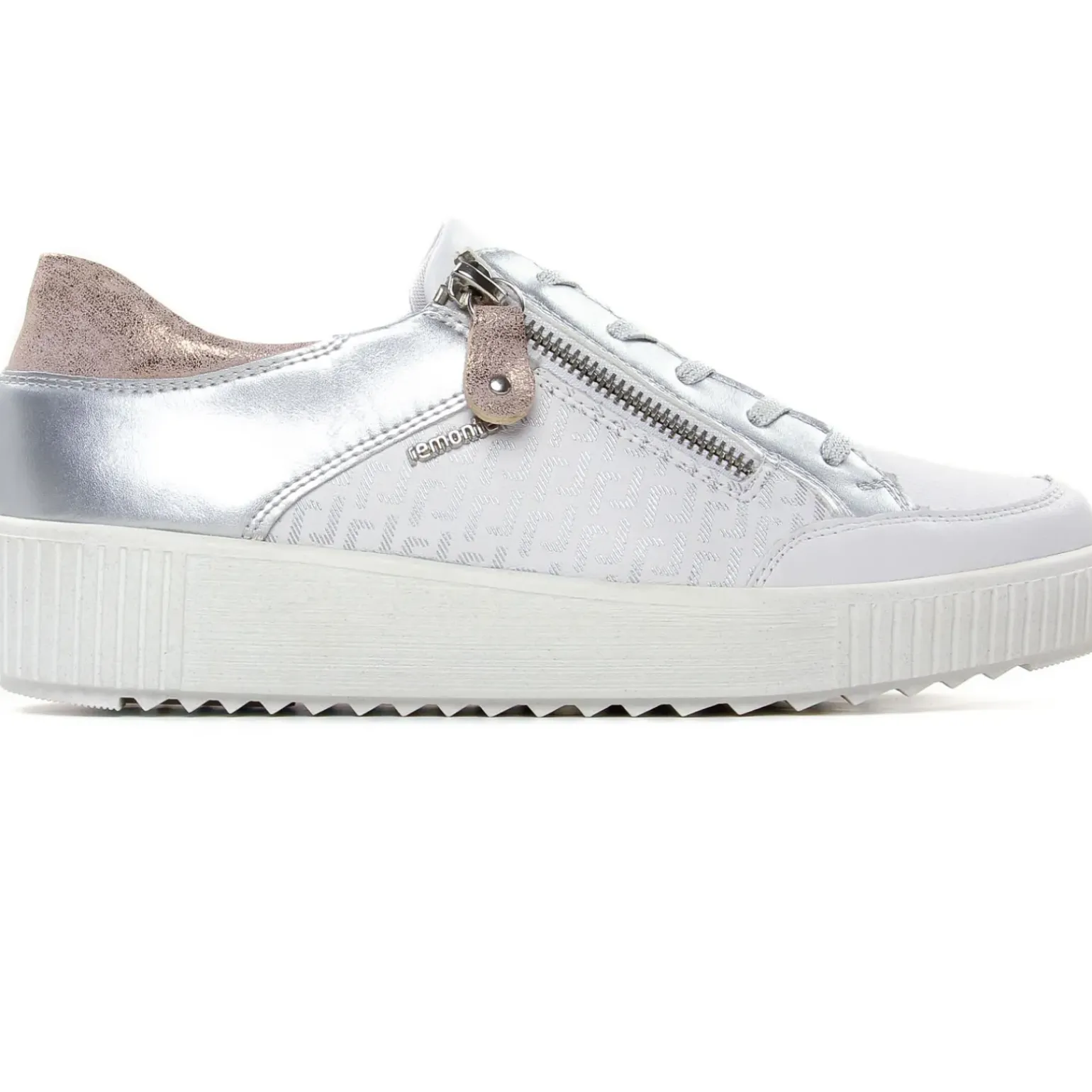 Tennis Plateforme Remonte R7901-81 Weiss Silver
