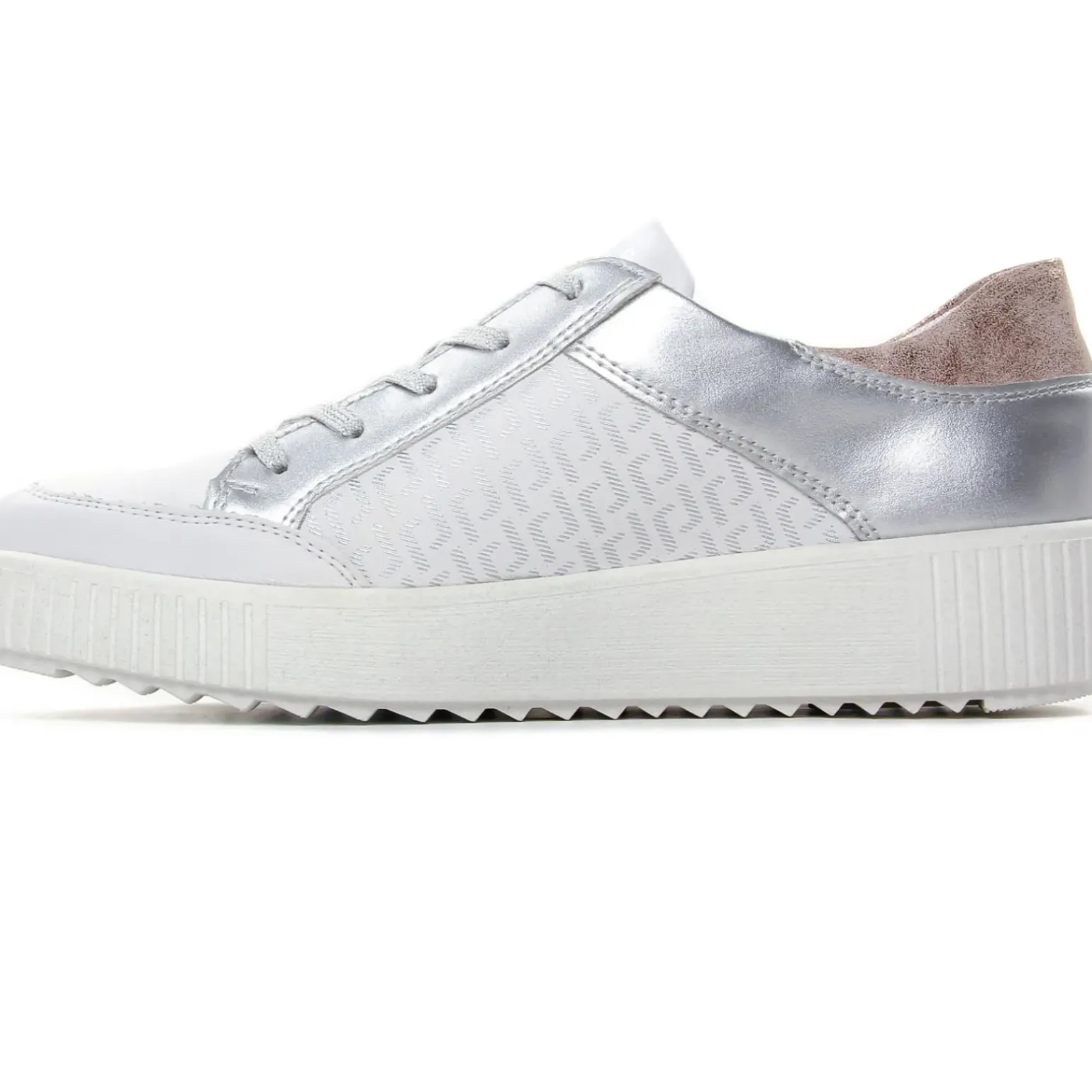 Tennis Plateforme Remonte R7901-81 Weiss Silver