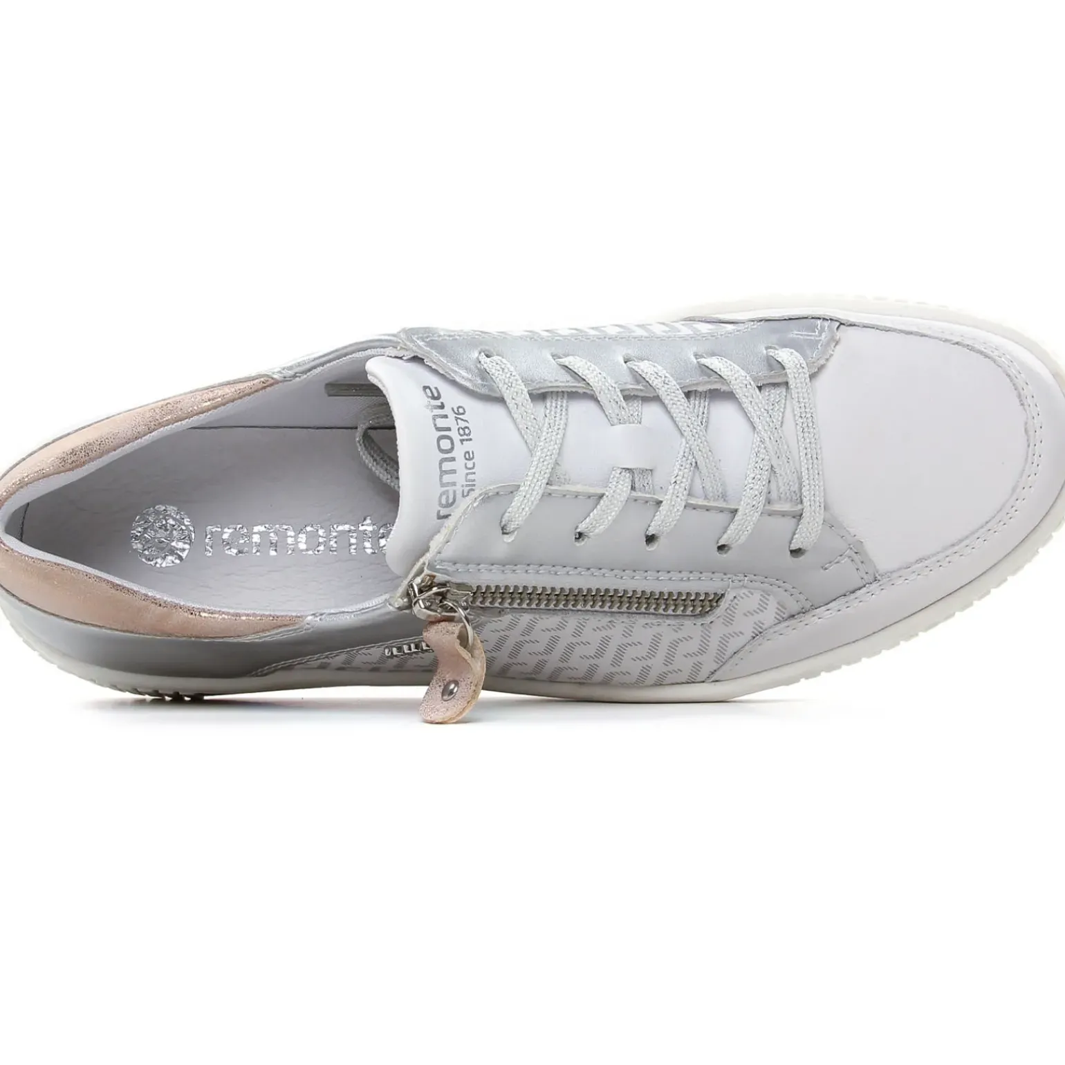 Tennis Plateforme Remonte R7901-81 Weiss Silver