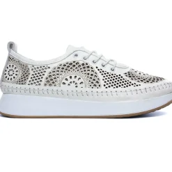Tennis Plateforme Scarlatine Okapi Blanc