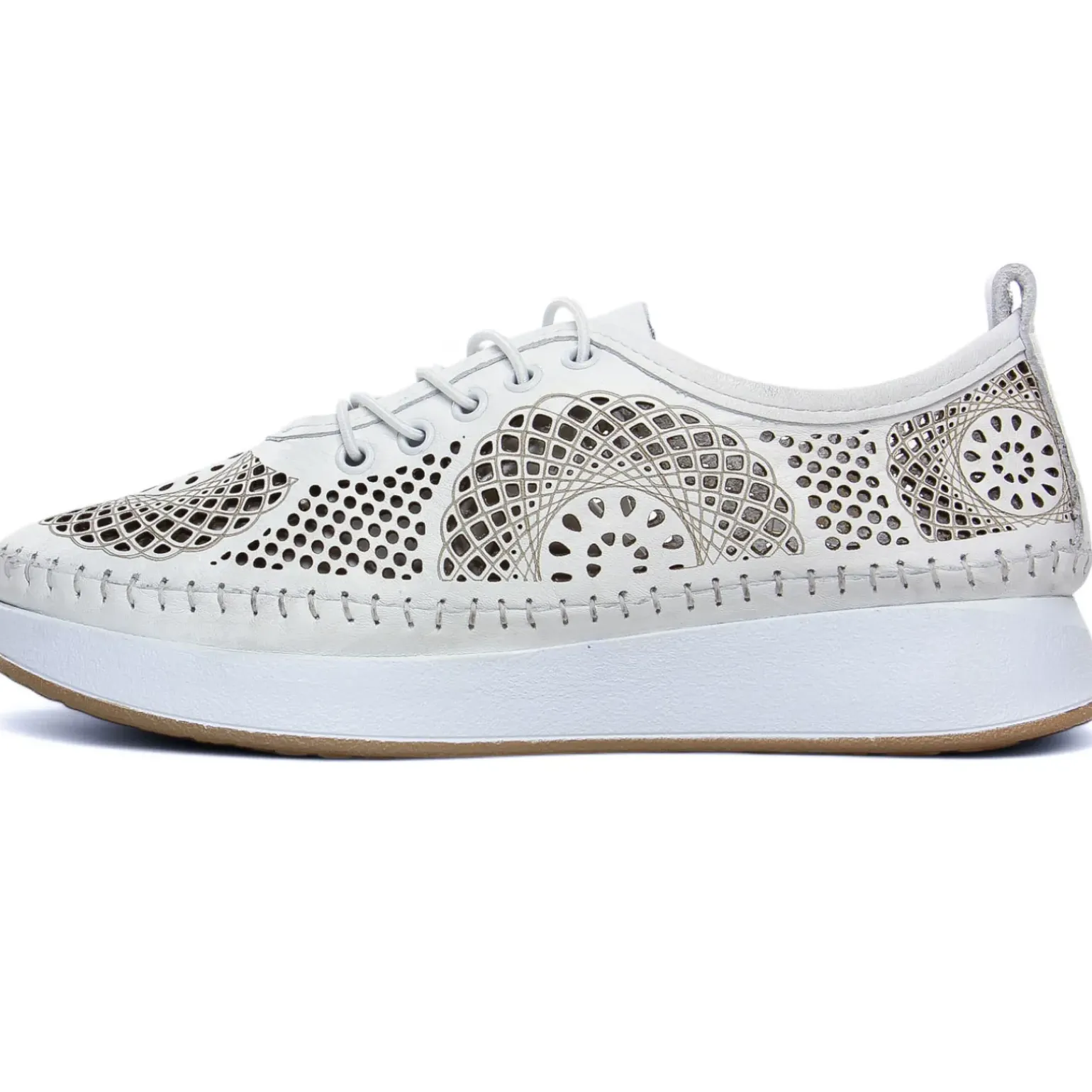 Tennis Plateforme Scarlatine Okapi Blanc