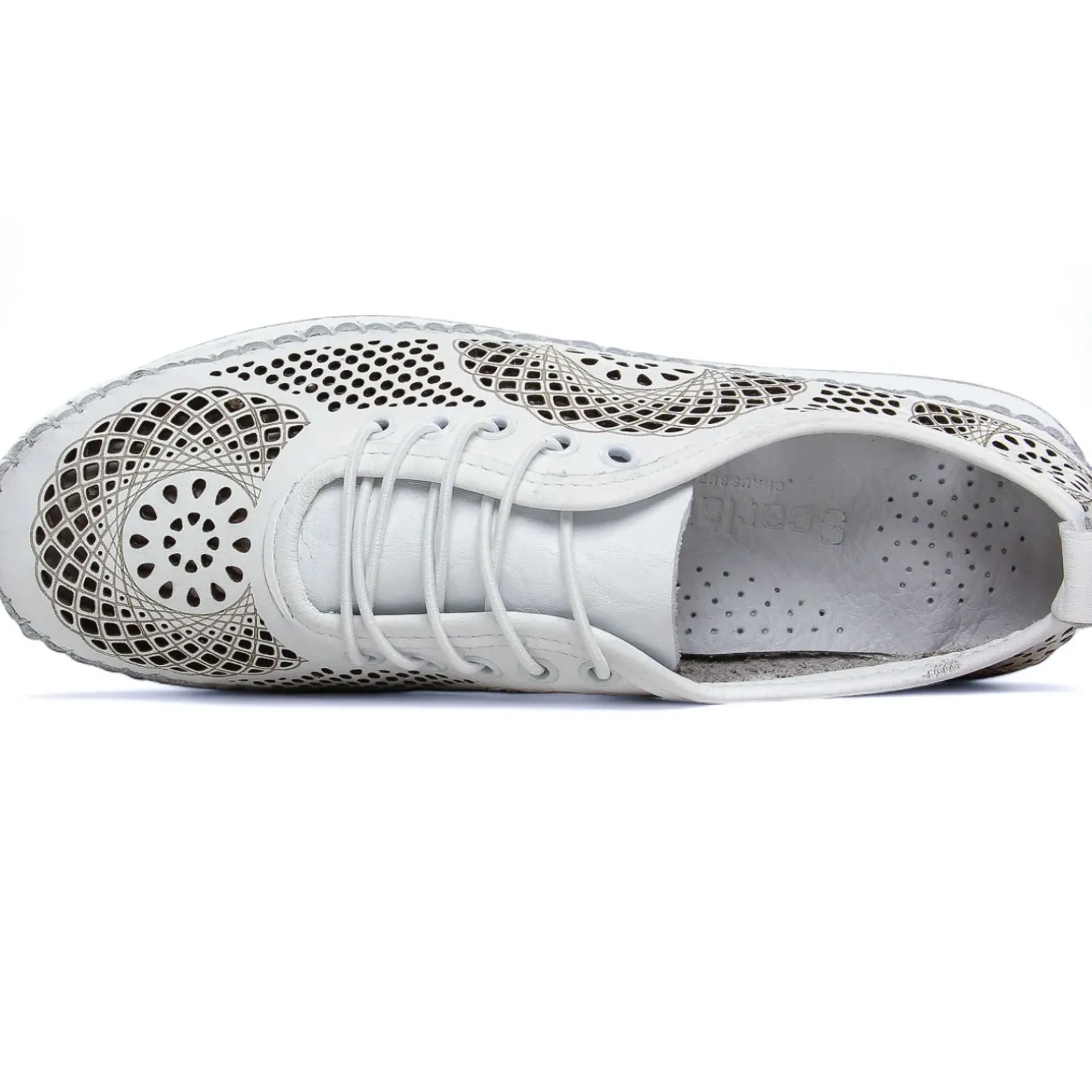Tennis Plateforme Scarlatine Okapi Blanc