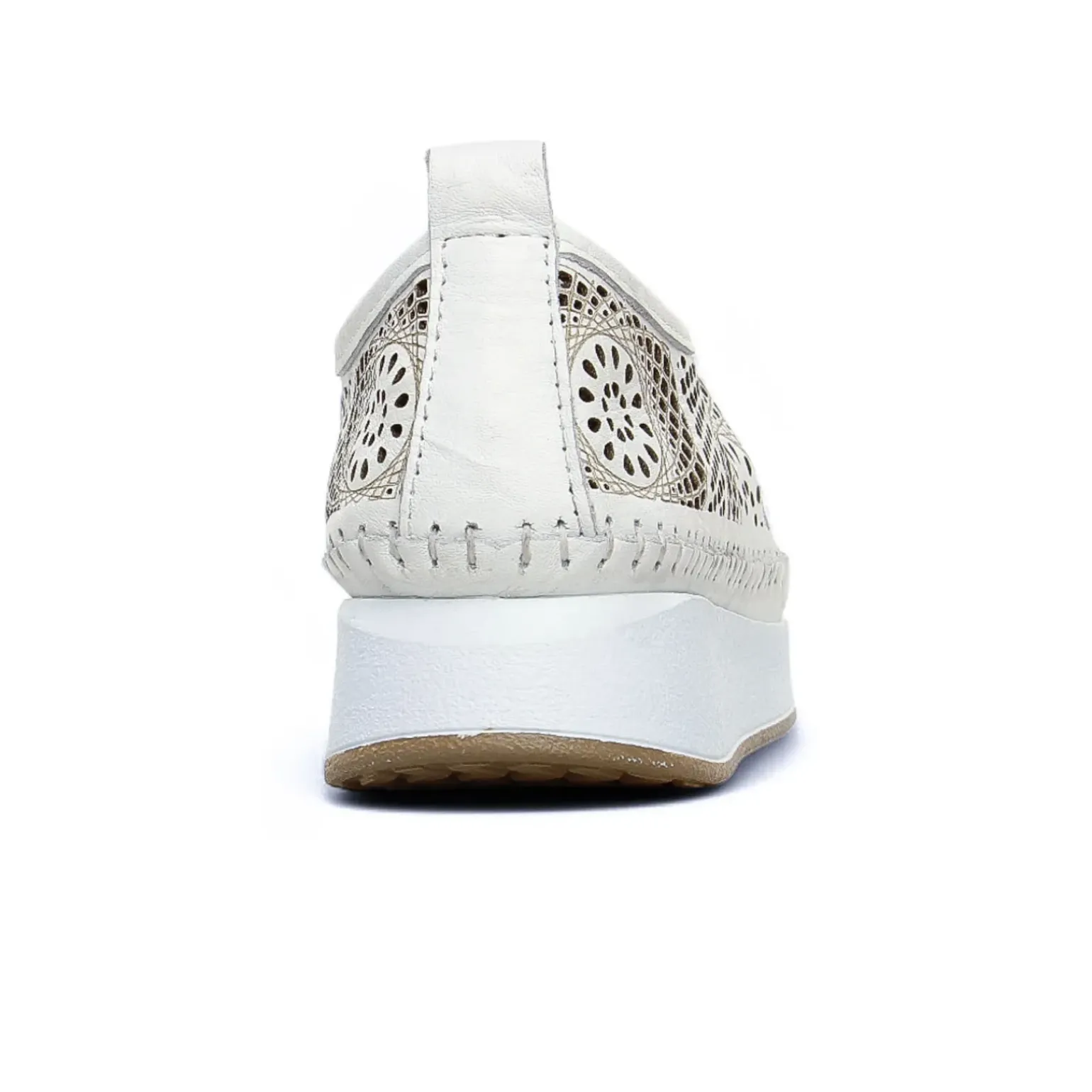 Tennis Plateforme Scarlatine Okapi Blanc