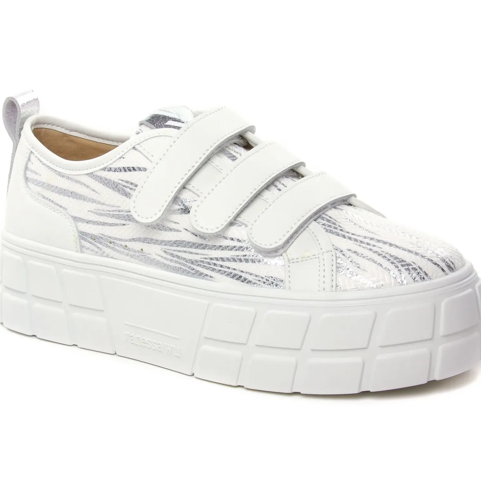 Tennis Plateforme Vanessa Wu Bridget Bk2561 Argent