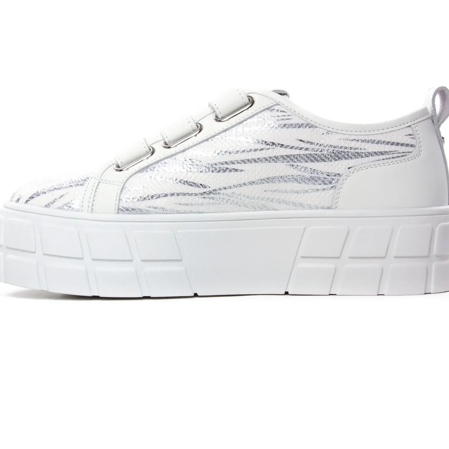 Tennis Plateforme Vanessa Wu Bridget Bk2561 Argent