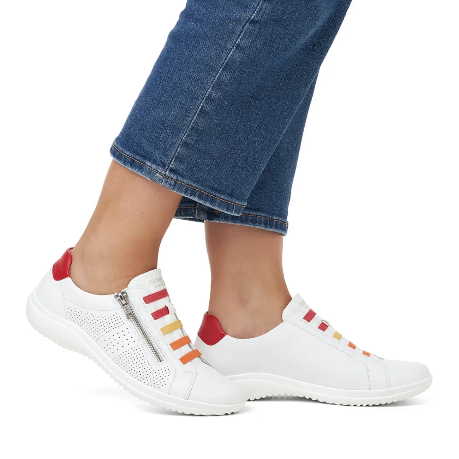 Tennis Remonte D1E02-80 Weiss Rosso