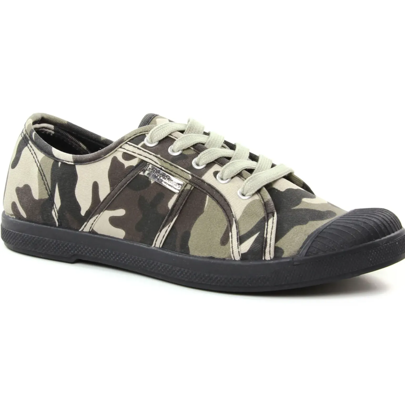 Tennis Toile Les Tropeziennes Chaz Gris Camouflage